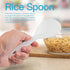 Vonty 2pcs ABS Non Stick Rice Paddle Spoon 7.8 Inch, White A