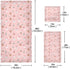 Set 3 Sets Pfrewn Christmas Winter Towels of Christmas Symbol with Pink Bathroom Towel Soft Absorbent Bath Hand Towels