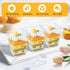 300 Packs 5oz 3 tchrules Dessert Cups with Spoons, Styles Mini Plastic Appetizer Cups, Clear Parfait Cup for Party