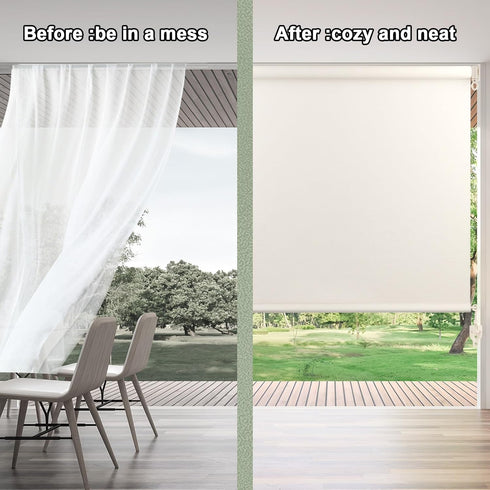 Sunshade Replacement Accessories, Metal Ring Installation Bracket, Universal for Coolaroo Roller Blinds, Beige