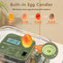 12 HOWOOlUA Egg Incubator for Hatching Eggs withAuto Turn, Temp & Humidity Control, Built-in CandleLarge Capacity Egg
