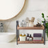 Countertop 2 BDBDYEAY Bathroom Organizer, Tier Vanity Organizer and Storage for Cosmetic Skincare Perfume, Wood Bead