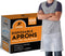 Xpose Safety Plastic Disposable Aprons, 1 Mil Waterproof Polyethylene, 24" x 48"