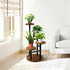 4 AUGOSTA Tier Corner Plant Stand, Tall Metal Wood Plant Shelf Holder for Indoor, Outdoor Display Rack Flower Pot Stand