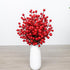 50 Pack 6.5 Inch J'FLORU Christmas Tree Decorations Artificial Berry Stems Red Berry Picks for Xmas Winter Christmas