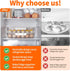 2 Pack 48 MesRosa Deviled Egg Containers with Lid and Handle, Durable Clear Plastic Deviled Egg Carrier Storage Eggs