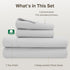 Set, 400 Count Set California Design Den Soft Cotton Full Size Bed Sheets Thread Good Housekeeping Award Winner, Silky