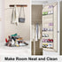 Closet SLEEPING LAMB Over The Door Shoe Organizer for with Large Deep Pockets, Narrow Shoe Rack for Door Hanging Boots
