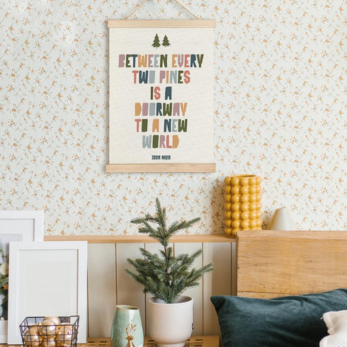 12x16 Inches RYYCDOI Woodland Nursery Decor, John Muir Quote Kids Adventure Nursery Wall Art Poster, Boho Kids Room