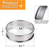 FANGSUN Crumpet Rings, English Muffin Rings 4 Inch,Stainless Steel Tart Rings for Baking,Double Rolled Nonstick Round Cake Ring, Metal Pastry Ring Mold for Griddle, Cooking Egg Ring for Dessert Food