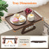 Lifewit Plastic Rotating Couch Armrest Table, Adjustable Sofa Arm Clip Holder Tray for Snack/Fast Food/Fruit/Drink
