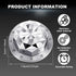 Mechanical Kitchen Timer, Stainless Steel Magnetic Timer with Loud Alarm for Cooking, 60 Minute Wind Up