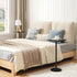 BB171BZ01 HOOBRO Small Side Table, Square Drink Table, Coffee Martini Table with Pedestal, Accent Nightstand for Small
