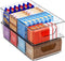 Yieach Stackable 2 Pack Snack Organizer for Pantry Shelf,Clear Pantry Organizers and Storage