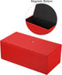 9.4x4.7x3.7" Countertop PATIKIL Tissue Box Cover, PVC Leather Rectangle Waterproof Napkin Paper Towel Dispenser Holder