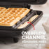 Dash Deluxe No-Drip Waffle Iron Maker - 1200W Machine for Breakfast, Lunch, and Snacks with Easy Clean, Aqua