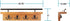Mail and Key Holder for Wall, Decorative Wooden Shelf with Hooks, Wall Mounted Coat Rack (Light Brown)