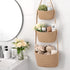 4 Hanging Storage Baskets, Over the Door Basket, Cotton Wall Baskets Storage, Hanging Door Basket with Hooks