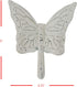 Foreside Home & Garden Rustic Antique White Metal Butterfly Wall Hook