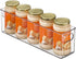 mDesign Plastic Kitchen Organizer - Storage Holder Bin with Handles for Pantry, Fridge/Freezer, Clear