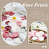 Der Rose 300pcs Artificial Silk Pink Rose Petals for Aisle Centerpieces Table Confetti Party Favors