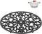 Sumnacon 1Pcs Oval Cast Iron Trivet - Antique Heat Resistant Metal Trivet for Hot Dish, Vintage Hot Plate Pad for