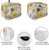 Honey Gnomes Toaster Cover 4 Slice, Large Kitchen Appliance Covers, Spring Floral Yellow Summer Bee Black Plaid Toaster Oven Cover with Loop, Bread Machine Cover Polyester Dust Cover Protection