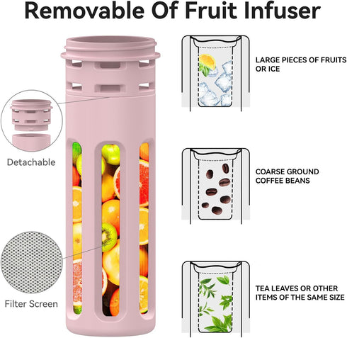 Half Gallon Stainless Steel Water Bottle, Insulated with AutoLock Spout, 64 oz Leakproof (Pink-Blue Gradient)
