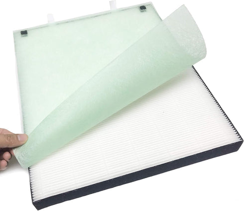 Nispira True HEPA Filter Replacement for Bissell Air400 Air Purifier Part 2521, 2 Pack