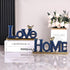 Love Sign Decor,Blue and Gold Room Decor Aesthetic, Knick Knack Shelf,Gold Bird Decor, Boho Bookshelf ,Abstract Gold