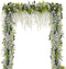 Wisteria Garland - 5Pcs Artificial Flowers Wisteria Vine, Total 33ft Fake Hanging Flower