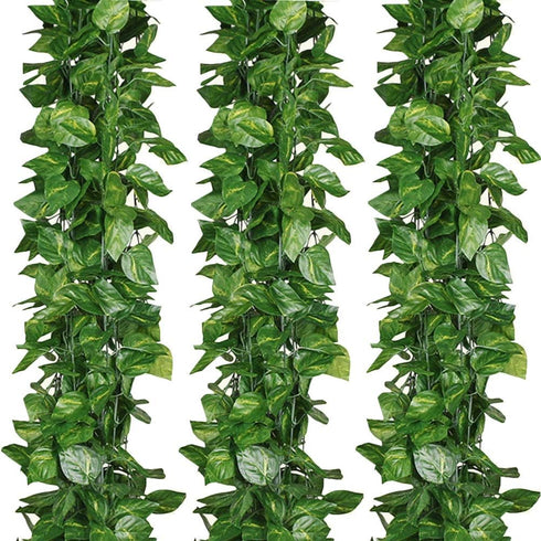 168 Feet Artificial Vines Greenery Garland, Faux Hanging Leaves Plants for Wedding Party Home Office Decorations