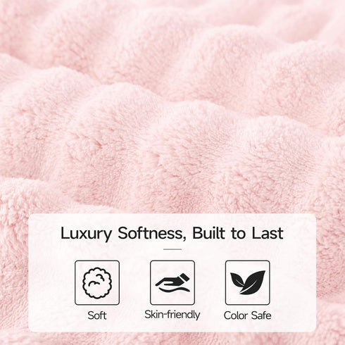 Sets 8-Piece, 35x70 14x30 12x12 Set REDKISS Soft Bath Towel Microfiber Quick Dry & Absorbent, in Large Bath Sheet