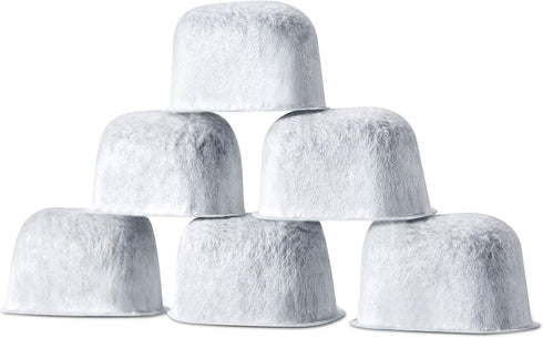 6-pack Replacement Charcoal Water Filter Cartridges | Starter Kit Combo for Keurig and Some Breville Models