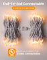 Set 100 Count 20 Bulb Minetom Clear Christmas Lights Feet Incandescent Mini String Lights for Indoor Christmas Tree