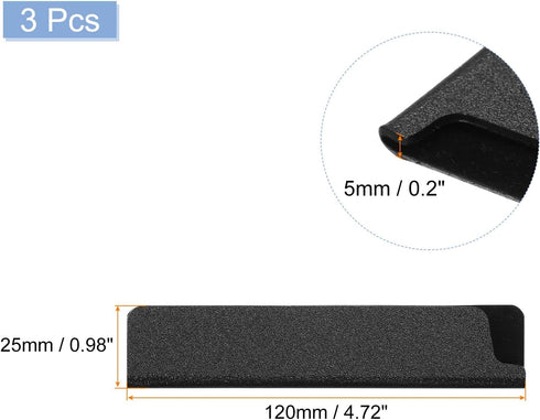 uxcell 3Pcs Knife Edge Guards 4.7"x1" ABS Knife Cover Sleeves Knife Case Blade Protector Universal Knife Sheath for Home Kitchen Knife