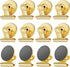 GRTARD 12Pack Magnetic Clips with Anti-Scratch Sticky Pads, Heavy Duty Fridge Magnets, Non-Scratch Metal Clip