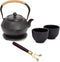 Juvale Cast Iron Teapot - 1200 mL, Black, 2 Cups - Japanese