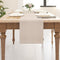 NATUS WEAVER Soft Caddice Faux Linen Table Runner 2 Side for Family Dinners or