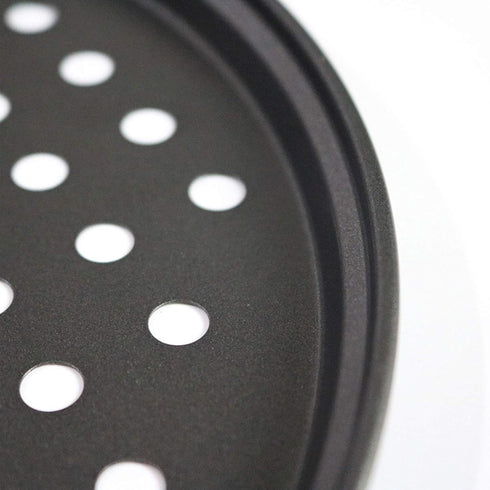 Handook Nonstick Pizza Pan for Oven, Carbon Steel Pizza Baking Pan with Holes, 12 Inch