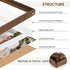 8x10 5x7 Axeman Natural Solid Oak Wood Picture Frame with Mat, Premium Rustic Wooden Photo Frames with Plexiglass