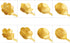 Maitys 16 Pieces Gold Stainless Steel Flower Coffee Spoon Set, Dessert Spoon, Sugar Spoon, Ice Cream Spoon for Kitchen
