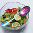 Kyraton Rainbow Serving Set, 4 Piece Titanium Plated Utensils, Includes 2 Spoons and 2 Slotted Spoons