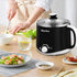 Dezin Hot Pot Electric, Rapid Noodles Cooker, 1.6 Liter Stainless Steel Pot with Temperature Control