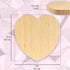 BambooMN Heart-Shaped Bamboo Serving and Cutting Board, 12" x 12" x 0.75" - 1 Piece