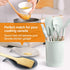 3 Pack Large Silicone Spoon Rest for Stove Top, Heat Resistant Cooking Spoon Holder for Kitchen Utensils