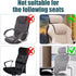Office Chair Headrest Cover, Chair Pillow Cover, Desk Chair Covers, Furniture Slipcover Protector, Black Attachment
