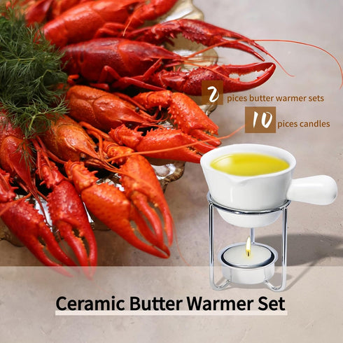 Reasmi Set 2 Cracker,2 Seafood,4 Forks,4 Shellers,2 Scissors,10 Candles,1 tool(25pcs) Crab Crackers and Tools with Crab