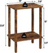 2-Tier TB01BB034C TUTOTAK End Table, Side Table, Nightstand, Storage Shelf, Sofa Side Table for Small Space, Living