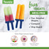 Tovolo Popsicle Molds with Sticks, Blue, 4-Pack, Twin Pops, Reusable Ice Pop Maker, Dishwasher Safe & BPA-Free